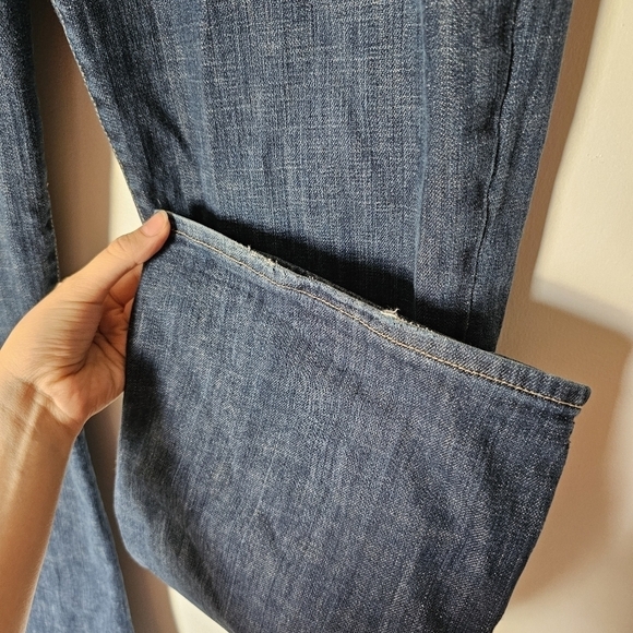 GAP curvy flare tall dark-wash classic boho western midrise Size 14L - Picture 2 of 7